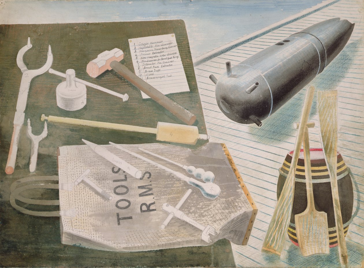 Bomopruimingskit, c.1940 door Eric Ravilious