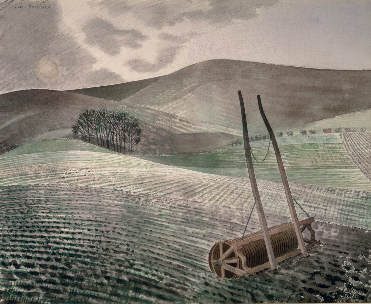 Heuvels in de Winter door Eric Ravilious