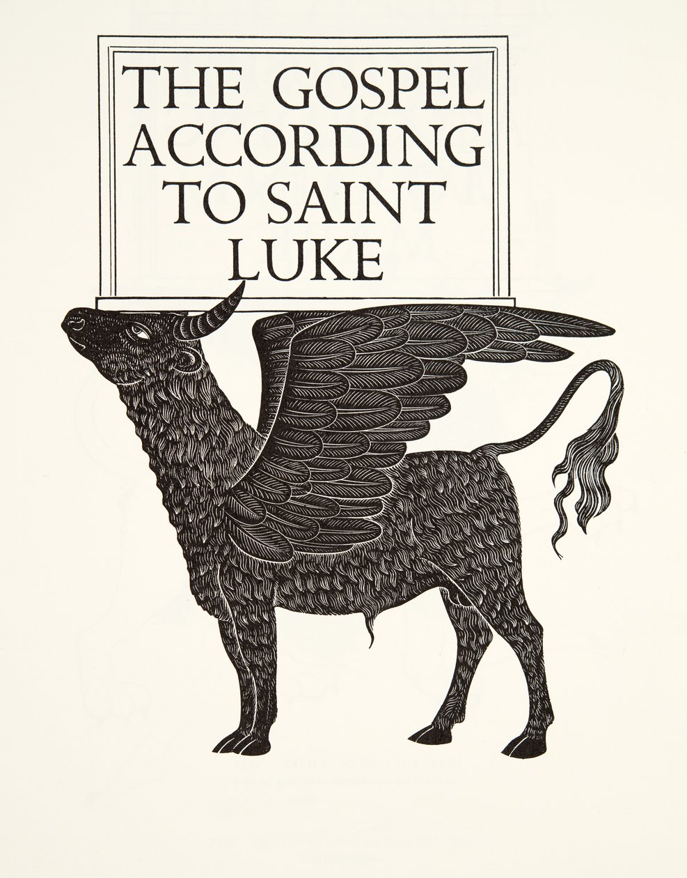 Het zwarte kalf van St. Lucas door Eric Gill