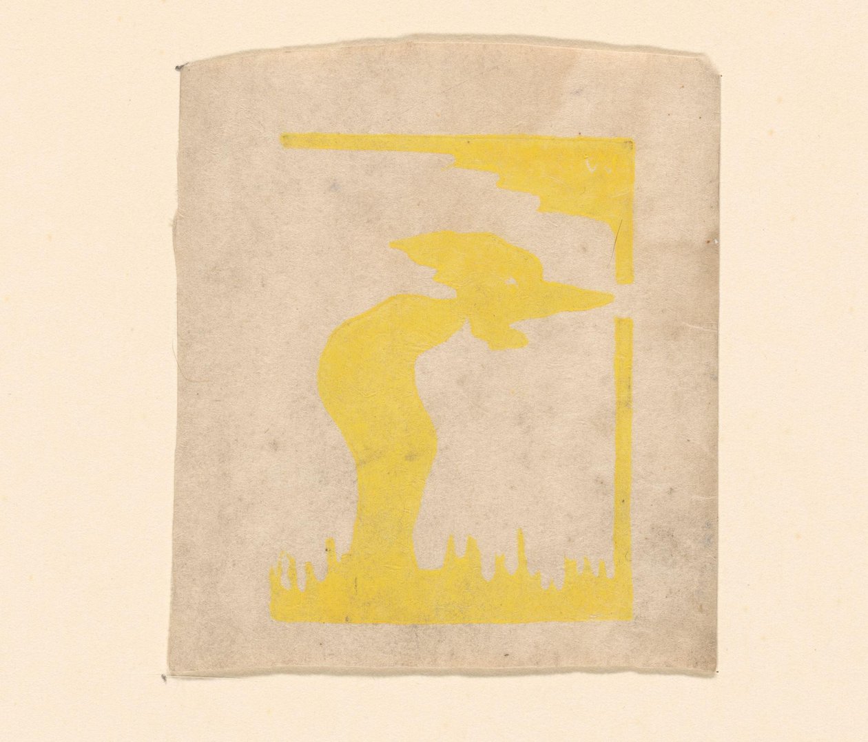 Abstracte compositie door Erich Wichmann (signed by artist)