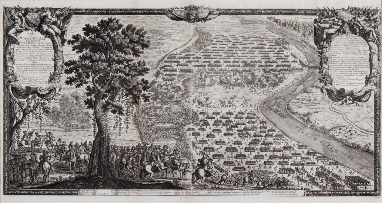 De slag bij Warschau in juli 1656 door Erik Dahlbergh