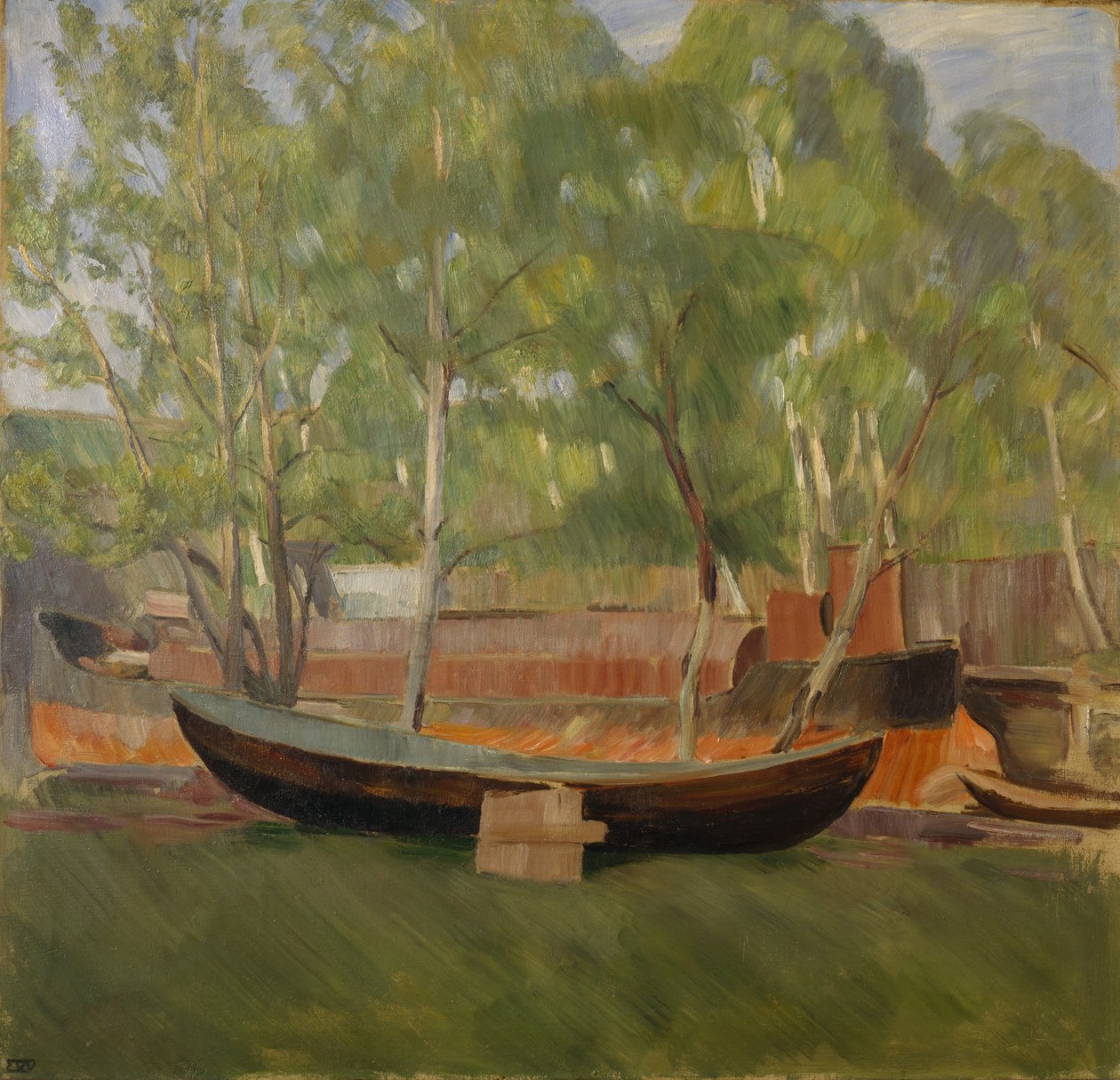 Boot op het land door Erik Theodor Werenskiold