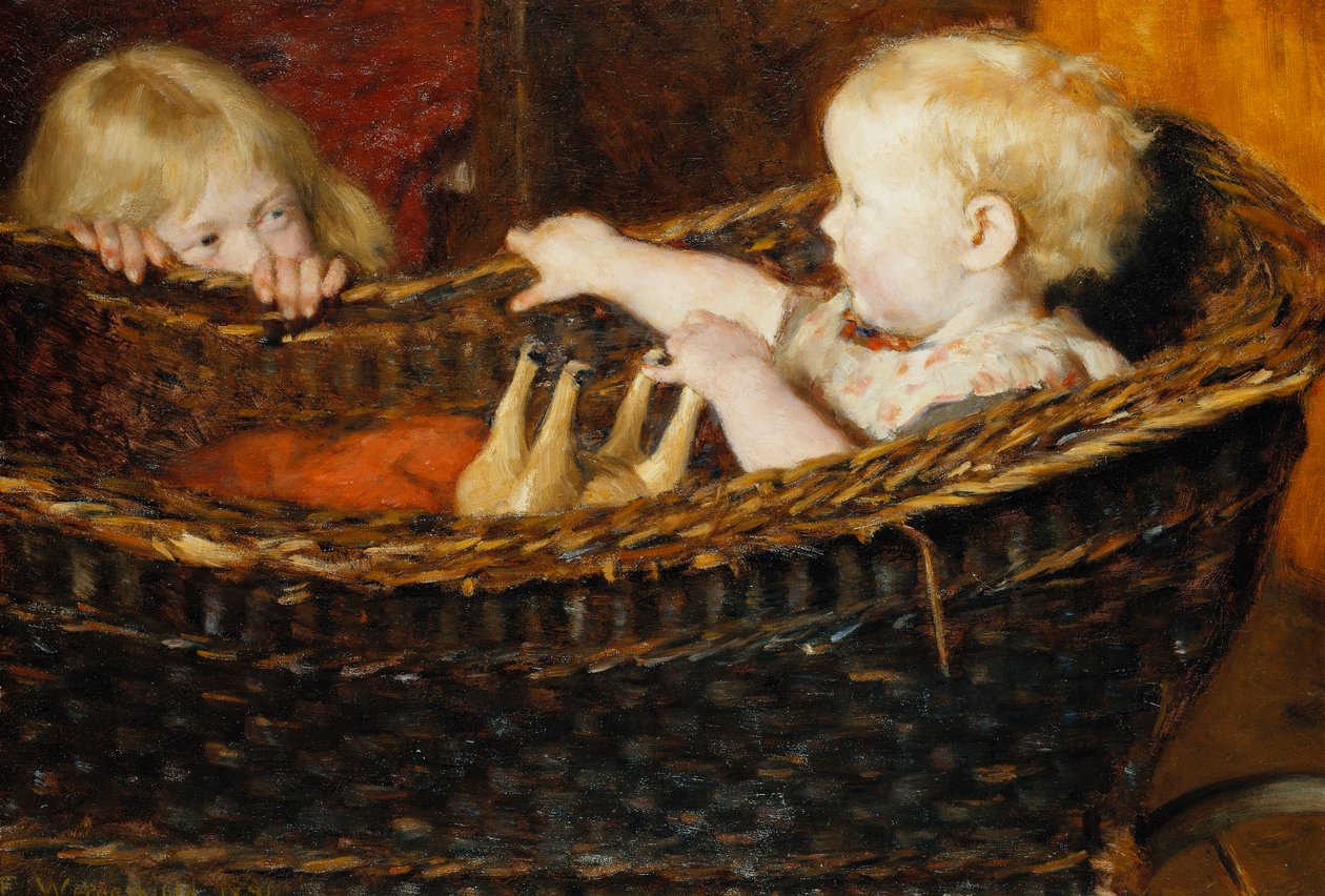 Kinderen Spelen door Erik Theodor Werenskiold