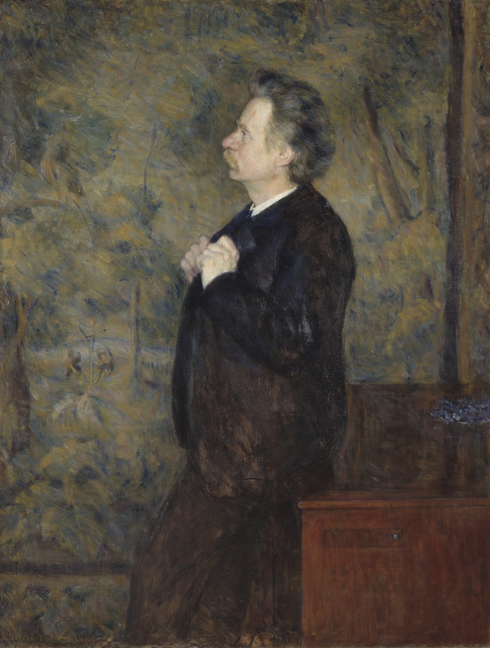 Edvard Grieg, 1892 door Erik Theodor Werenskiold