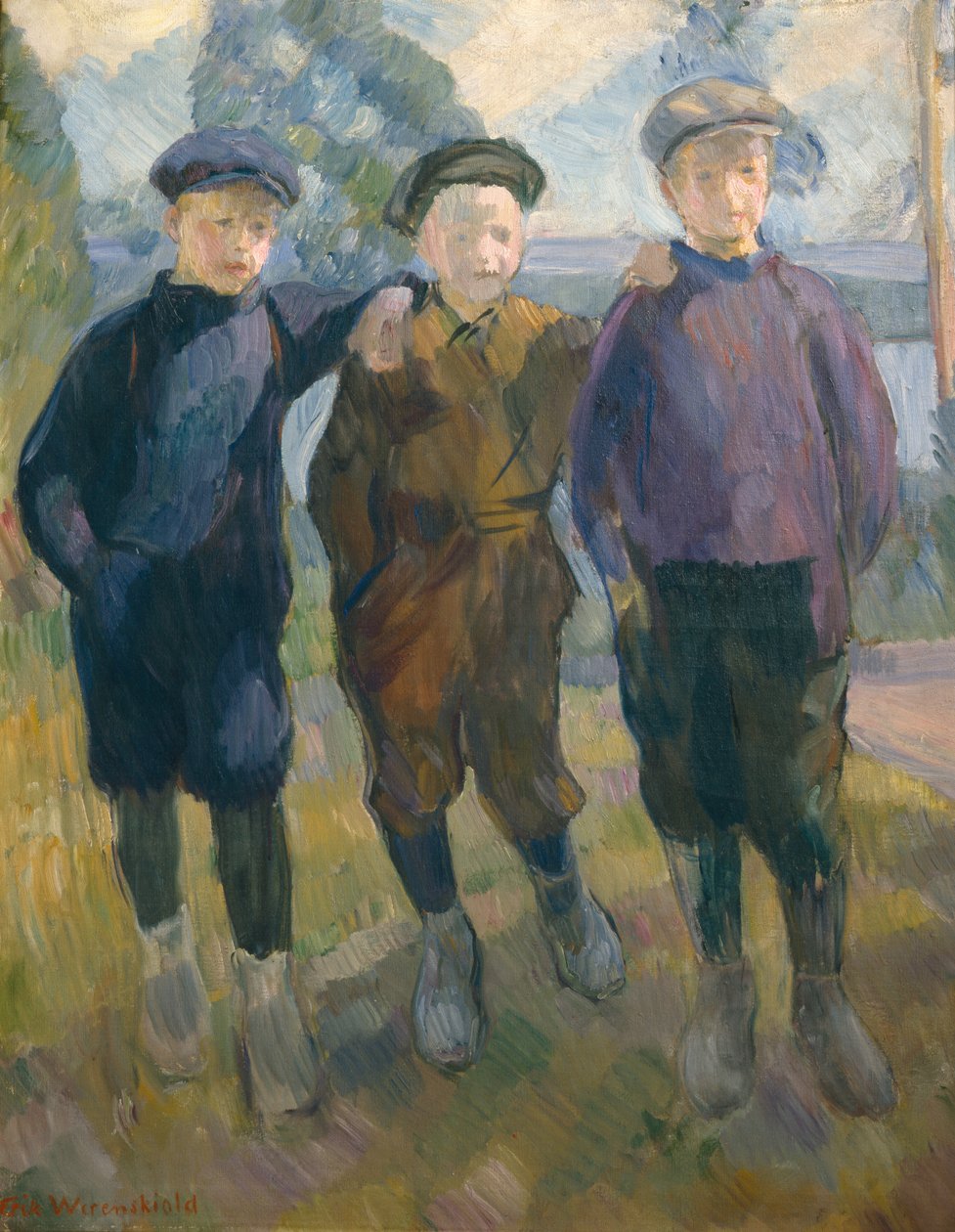 Lysaker Hooligans, c.1910 door Erik Theodor Werenskiold