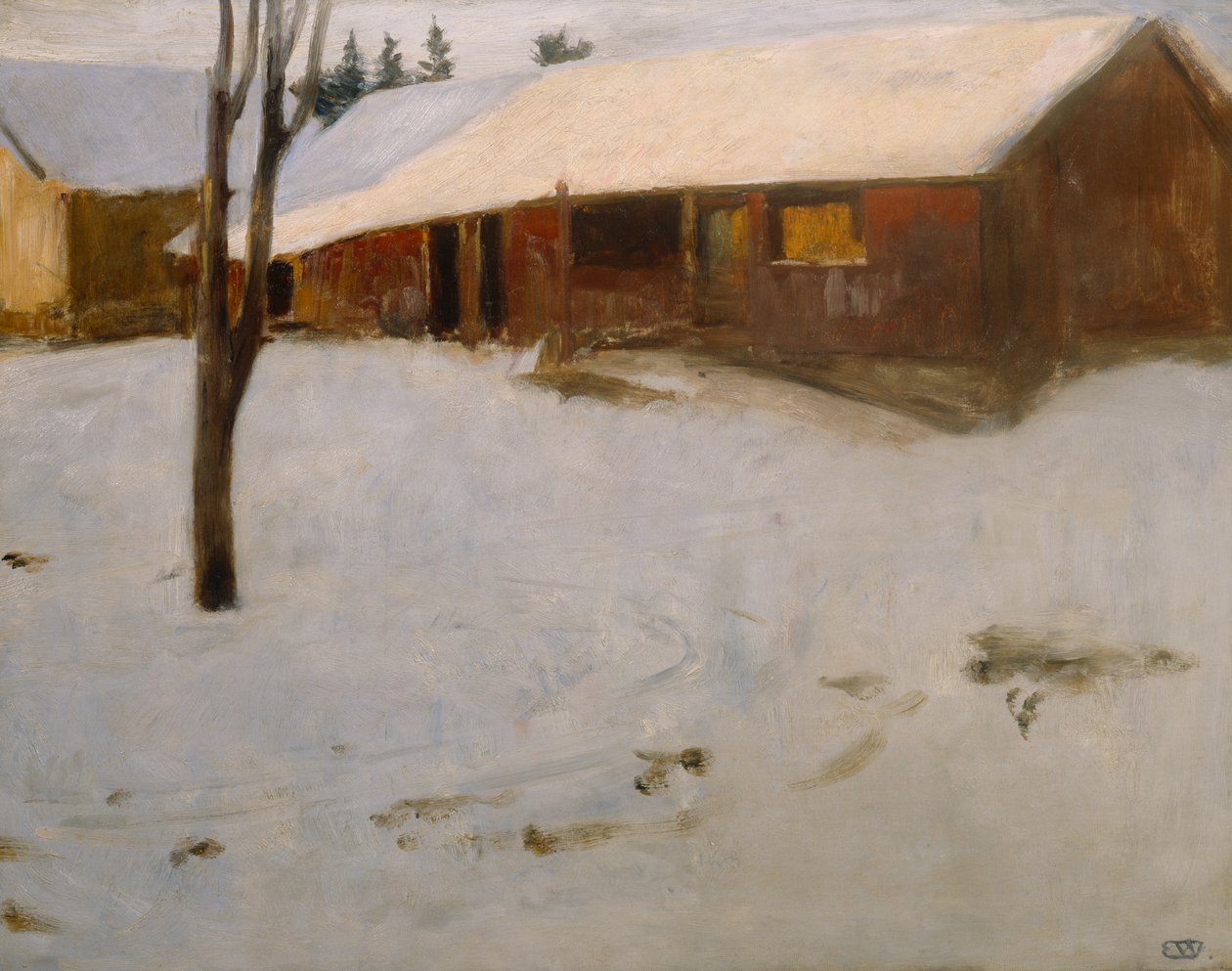 Winter door Erik Theodor Werenskiold