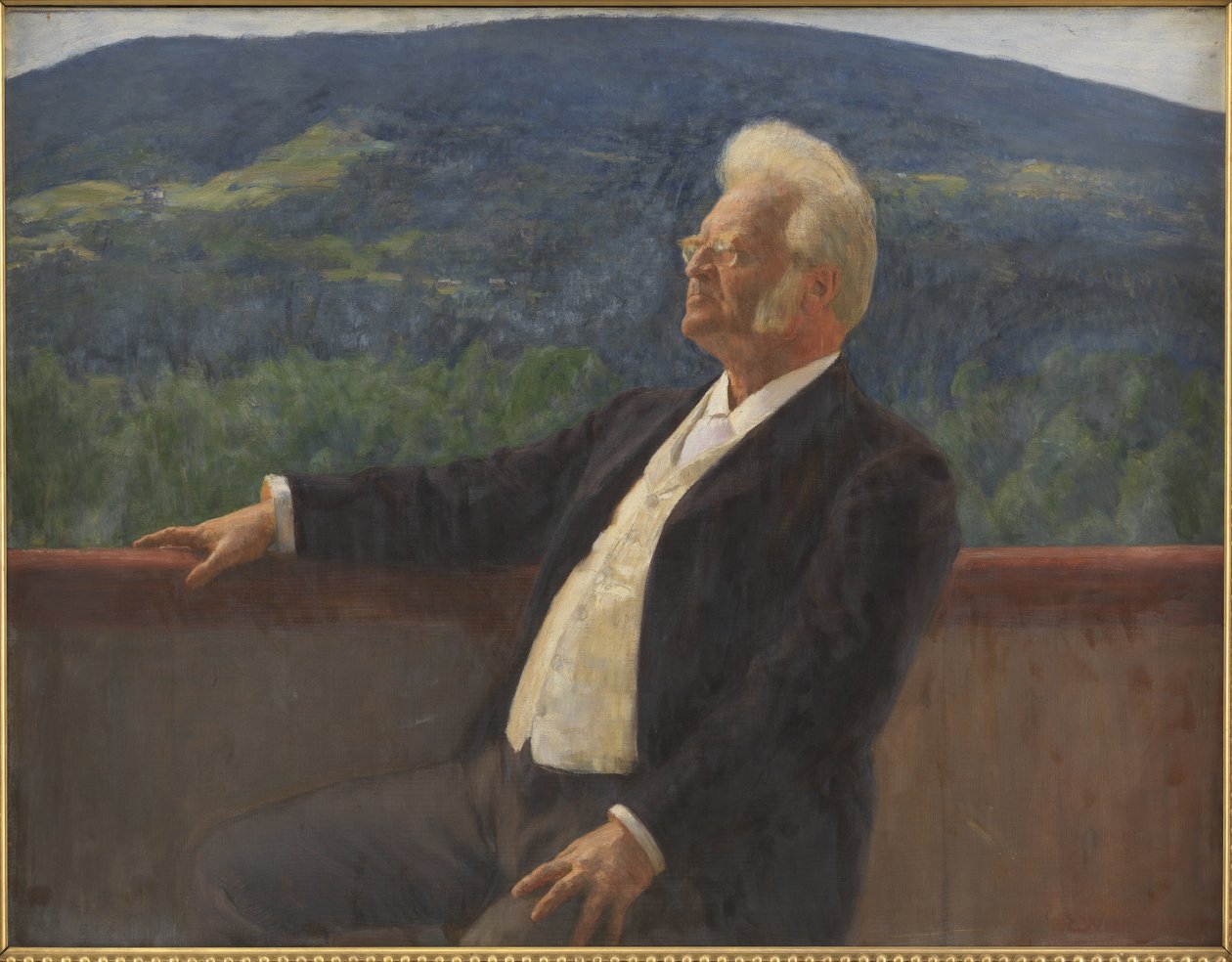 Portret van Bjørnstjerne Bjørnson door Erik Theodor Werenskiold