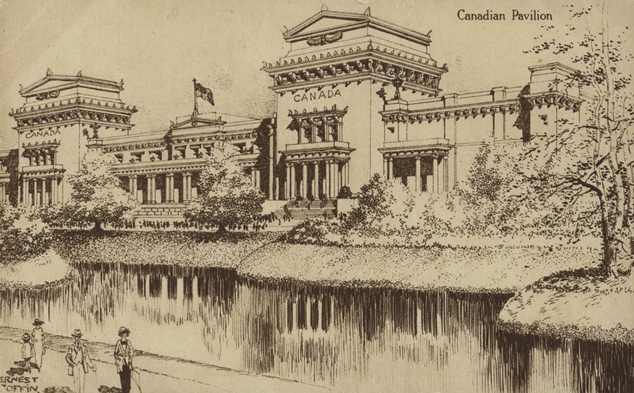 Canadees Paviljoen, British Empire Exhibition, Wembley, 1924 door Ernest Coffin