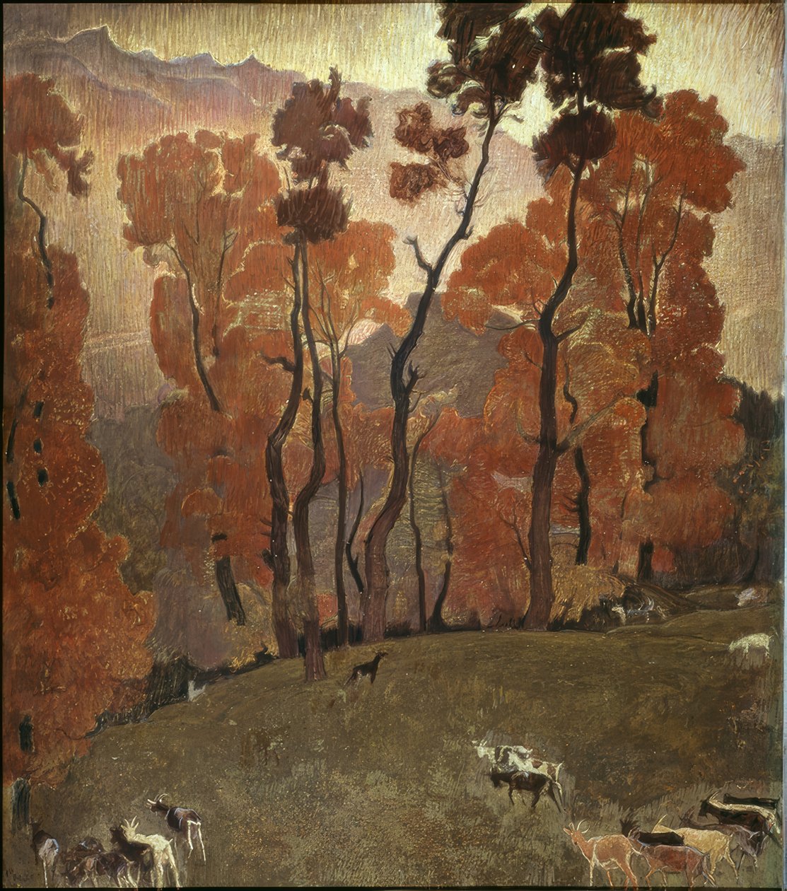 Wallis landschap door Ernest Bieler
