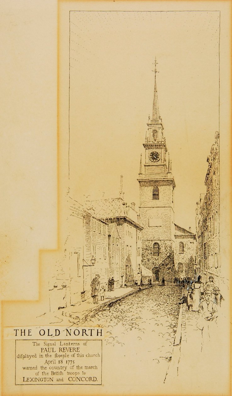 Boston--Noordkerk door Ernest C. Peixotto