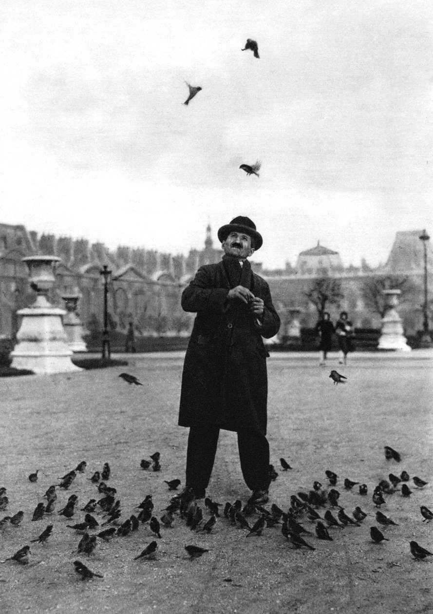 Een vogelbezweerder, Parijs door Ernest Flammarion