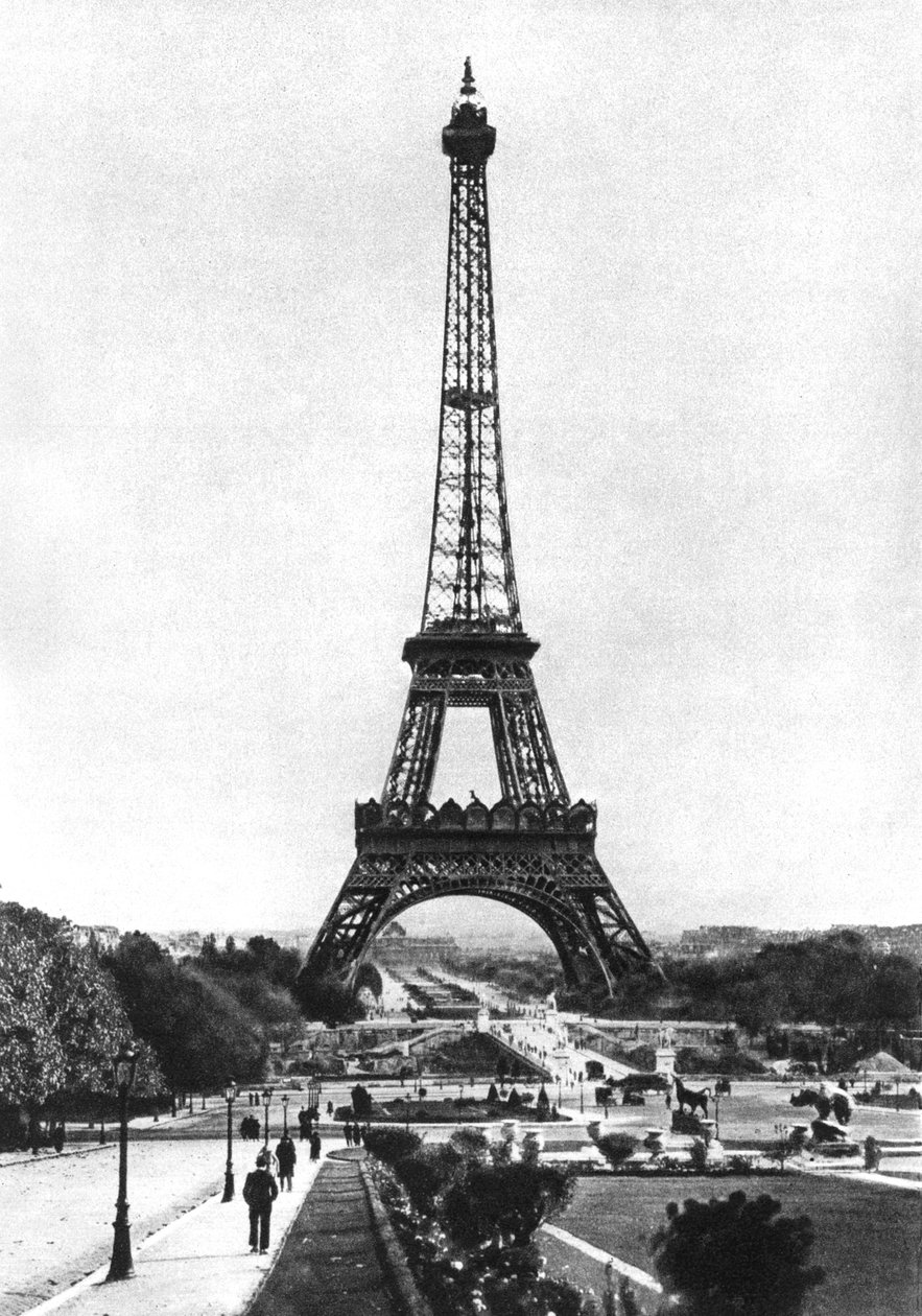 De Eiffeltoren vanaf Trocadero, Parijs, 1931 door Ernest Flammarion