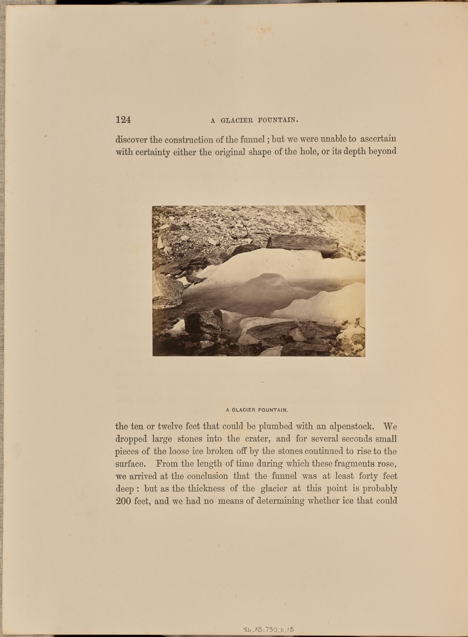 Een gletsjerfontein door Ernest H. Edwards