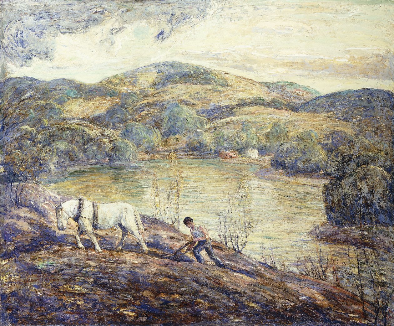 Ploegen door Ernest Lawson