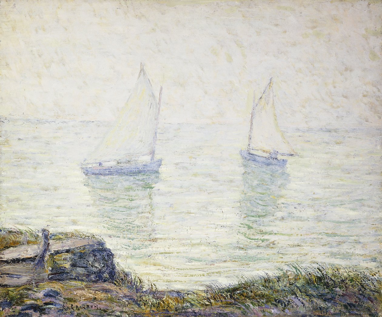 Zeilboten door Ernest Lawson