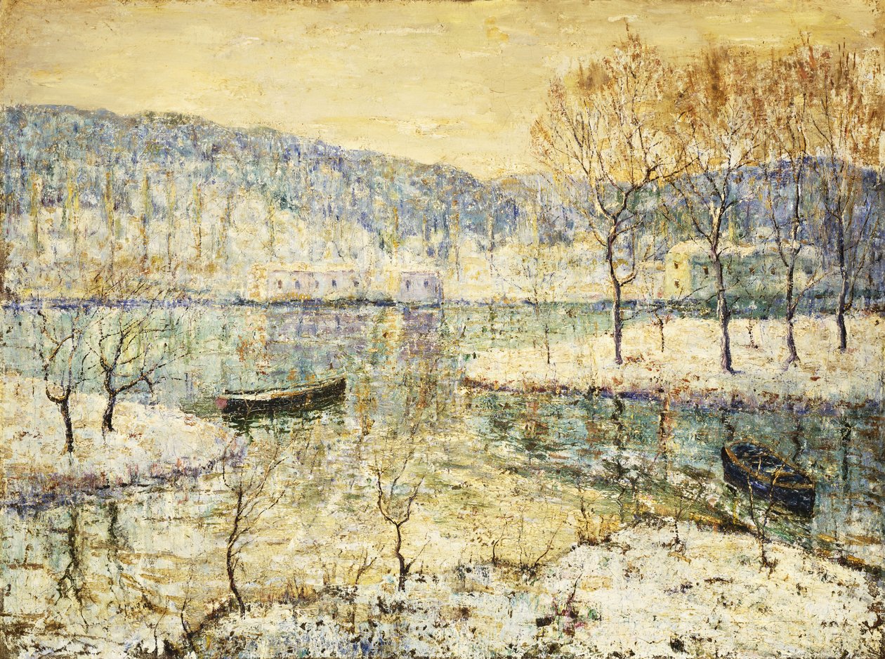 Winterstroom door Ernest Lawson