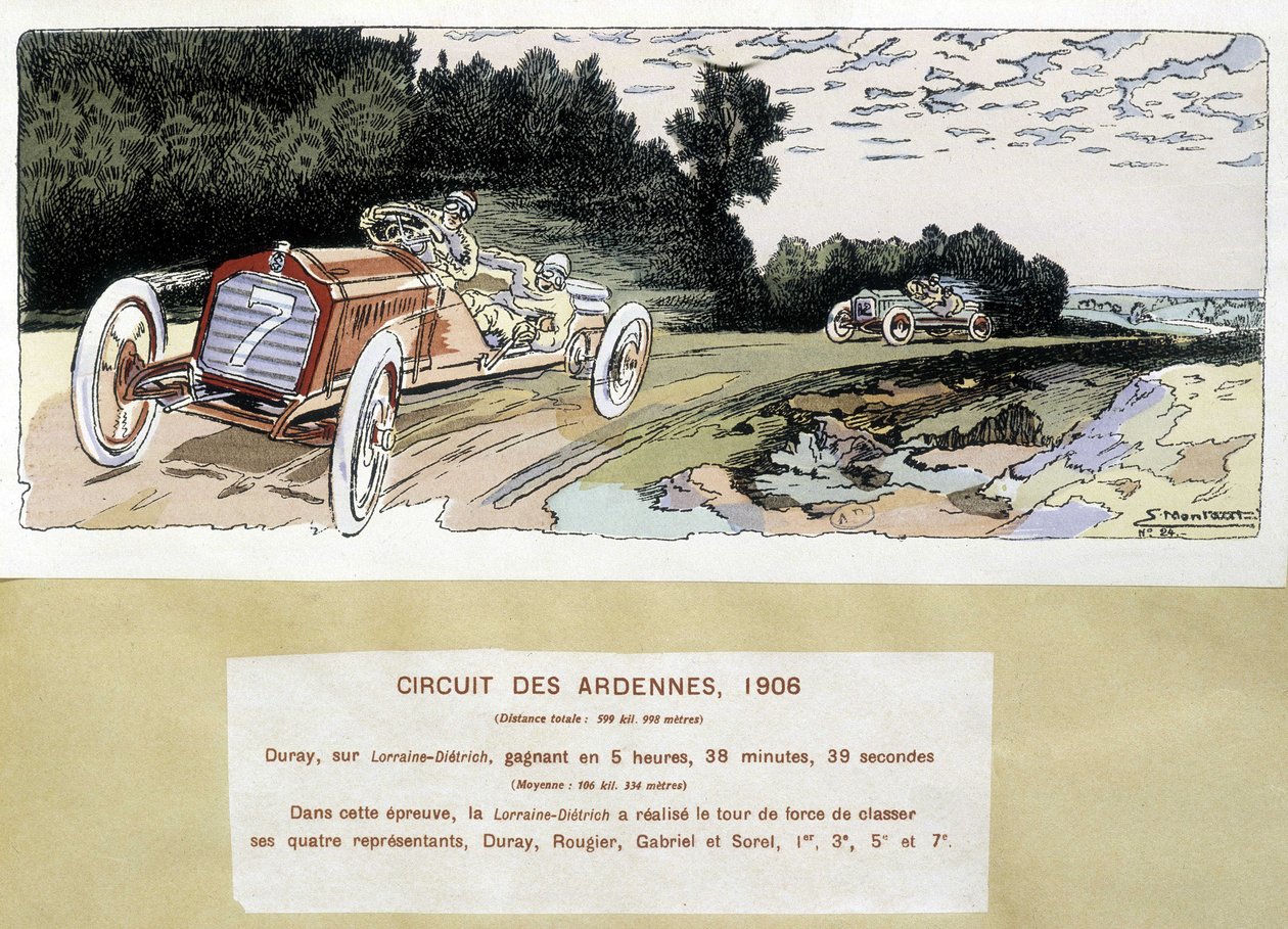 Het Ardennen circuit door Ernest Montaut
