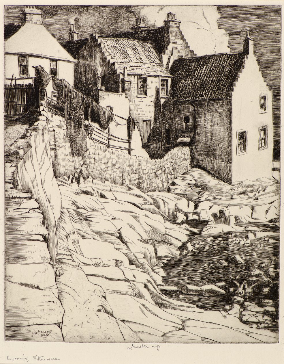 Pittenweem door Ernest Stephen Lumsden