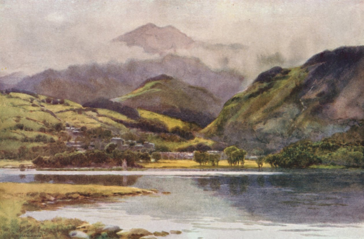 Coniston Meer door Ernest William Haslehust