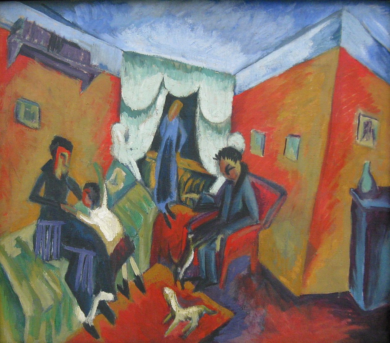 Interieur door Ernst Ludwig Kirchner