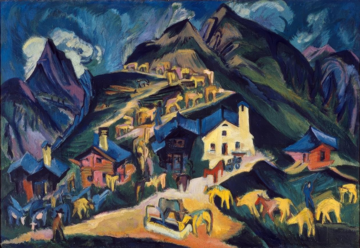 Alpauftrieb door Ernst Ludwig Kirchner