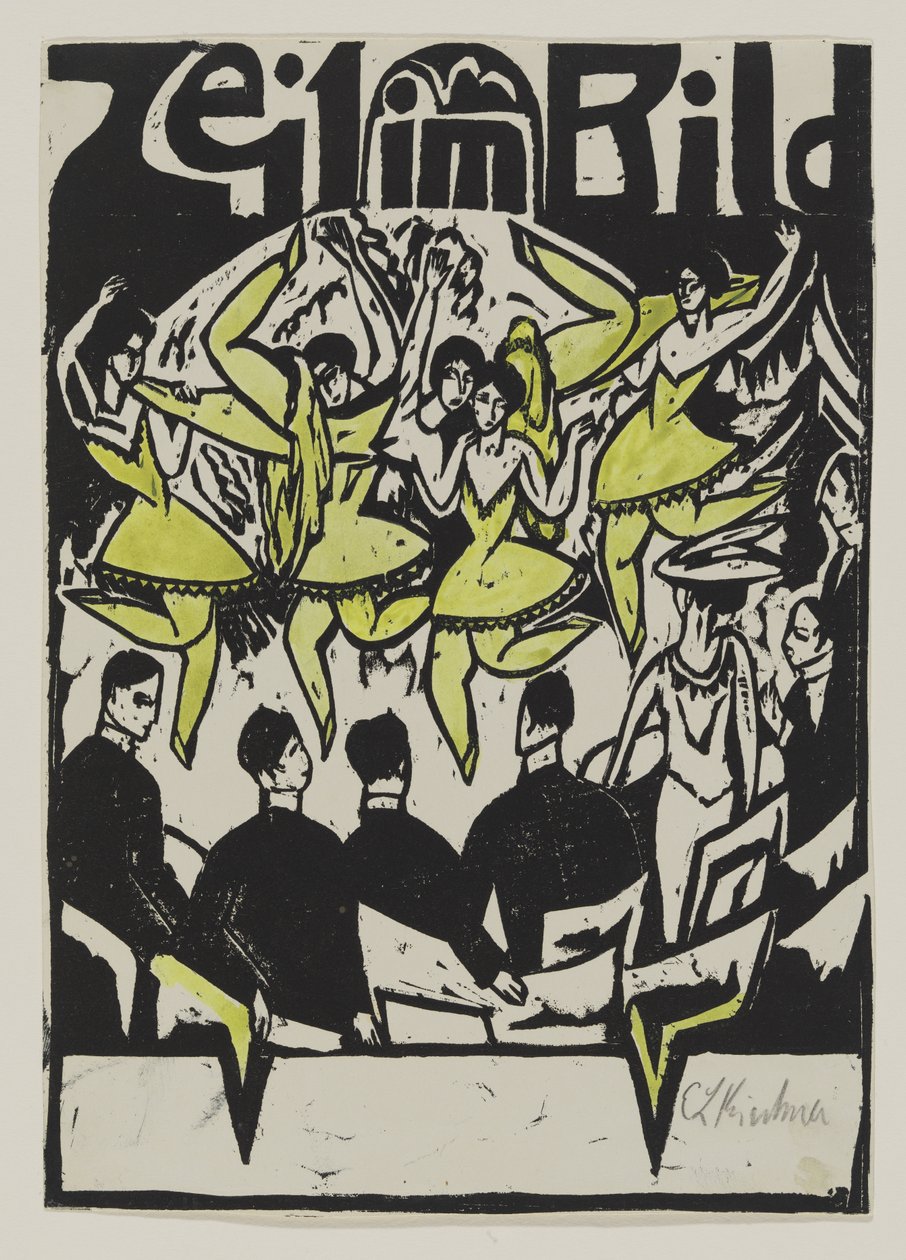 Dansers in het ijspaleis door Ernst Ludwig Kirchner