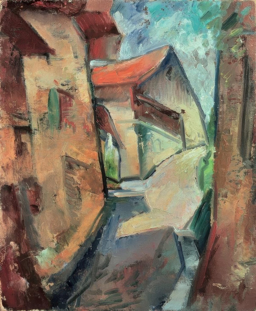 Dorp door Ernst Ludwig Kirchner