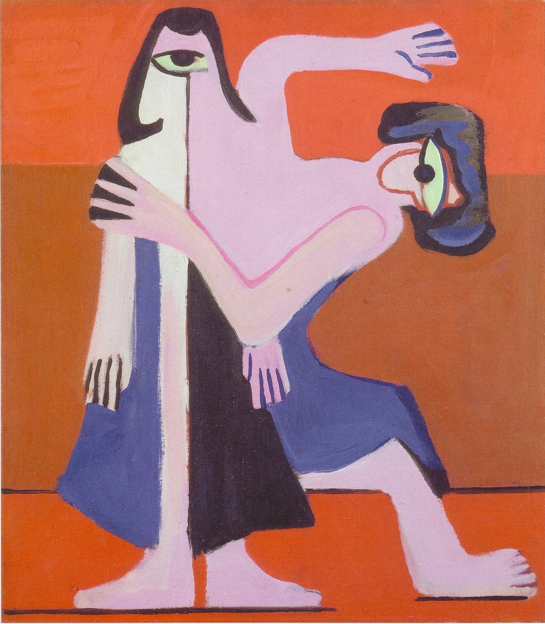 Maskerdans door Ernst Ludwig Kirchner