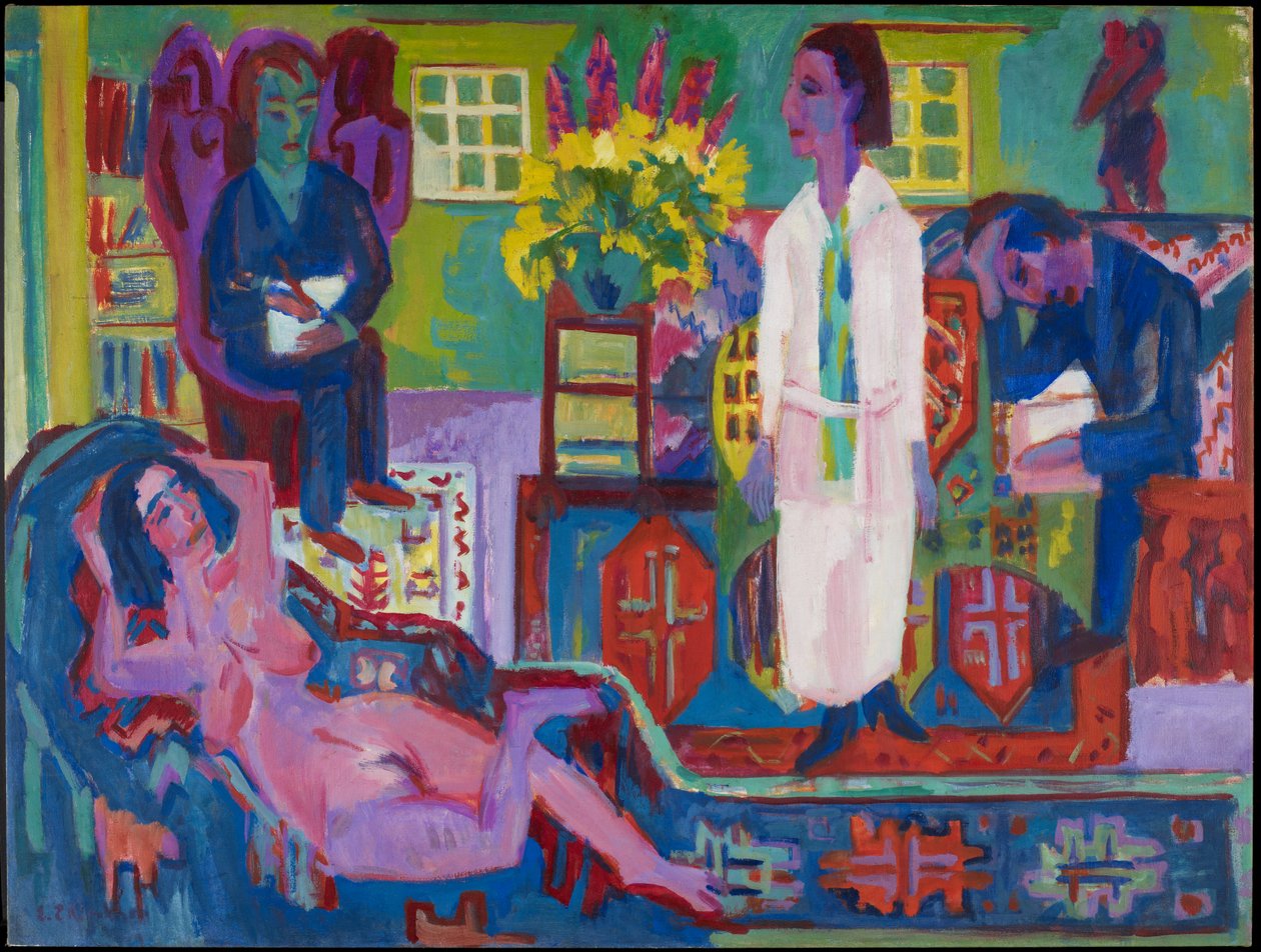 Modern Bohemen, 1924 door Ernst Ludwig Kirchner