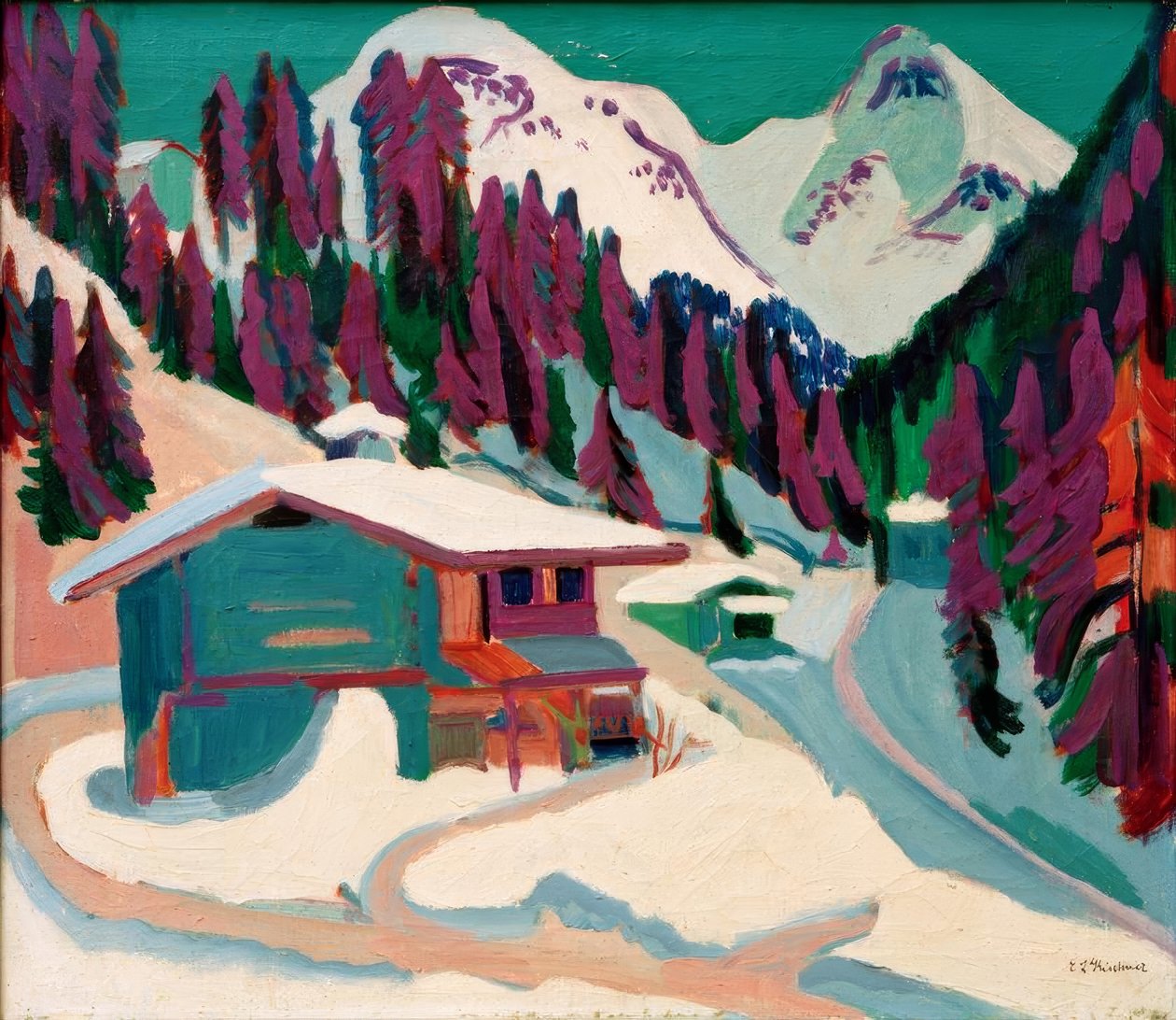 Wilde bodem in de sneeuw door Ernst Ludwig Kirchner
