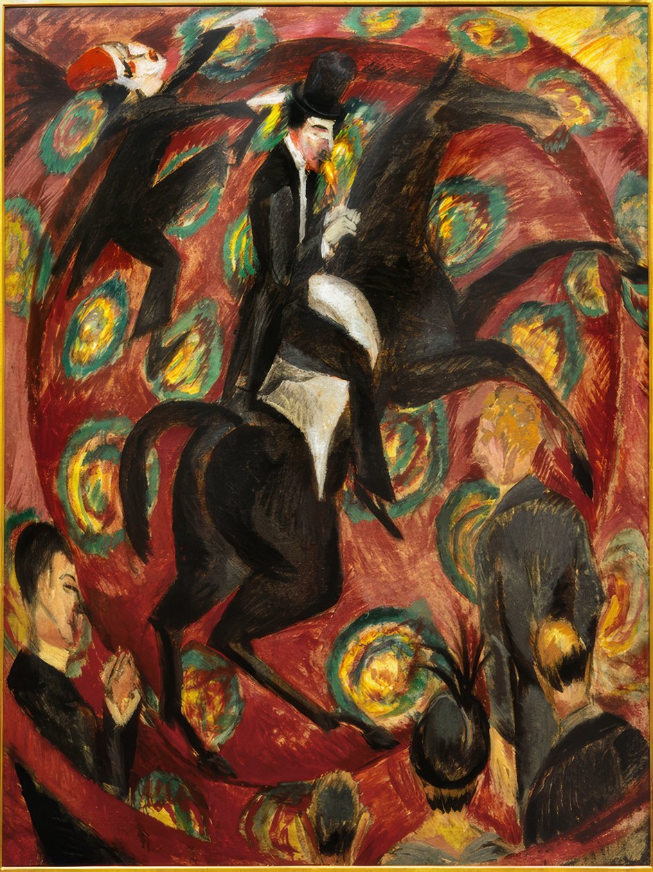 Circusruiter door Ernst Ludwig Kirchner