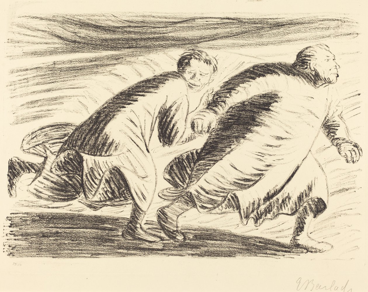 De Vluchtelingen door Ernst Barlach