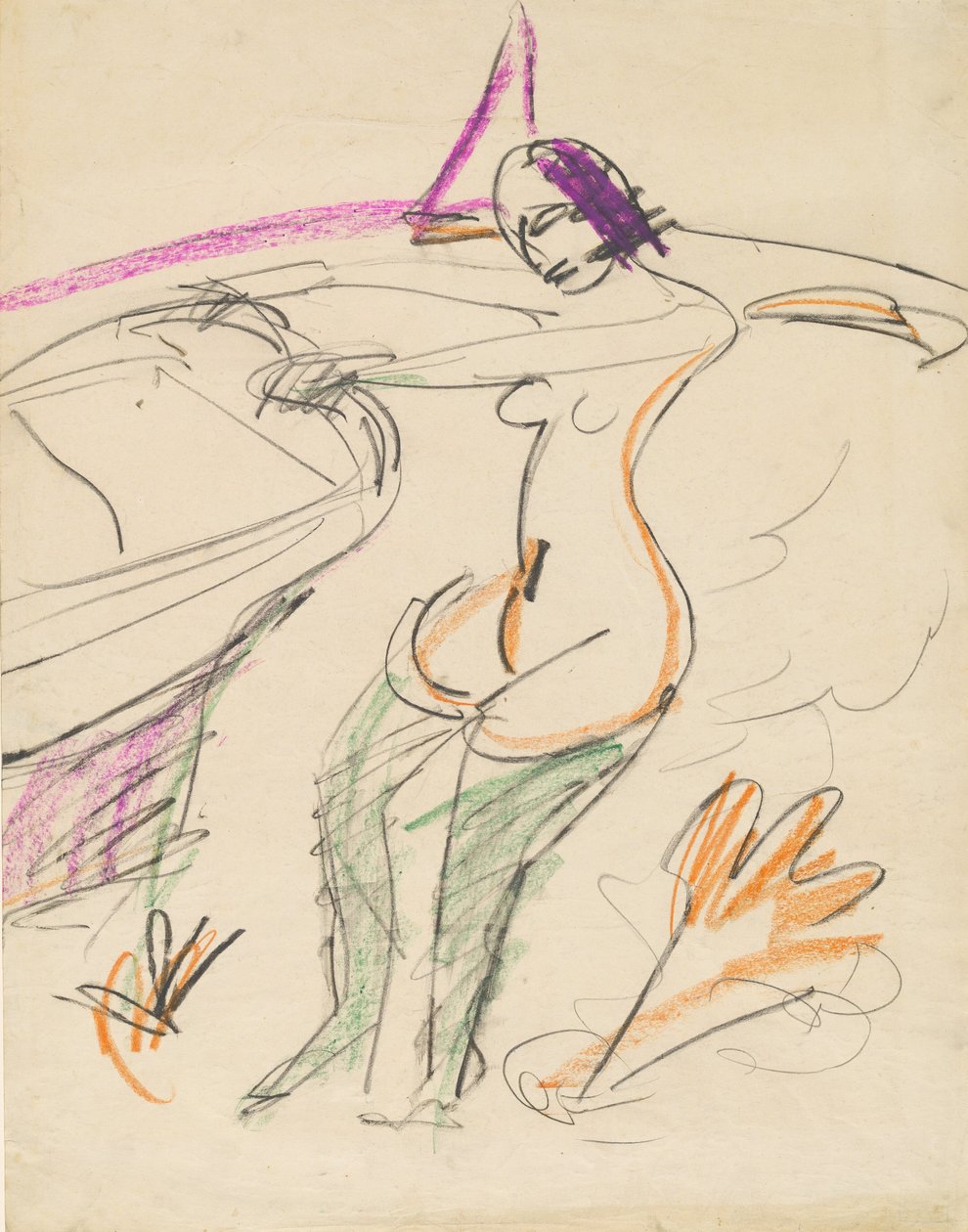 Bader door Ernst Ludwig Kirchner