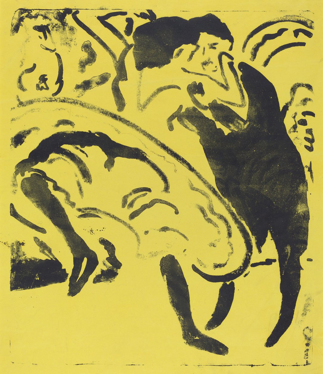 Dansend Koppel door Ernst Ludwig Kirchner