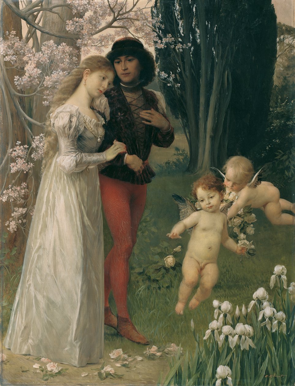 Francesca da Rimini en Paolo door Ernst Klimt
