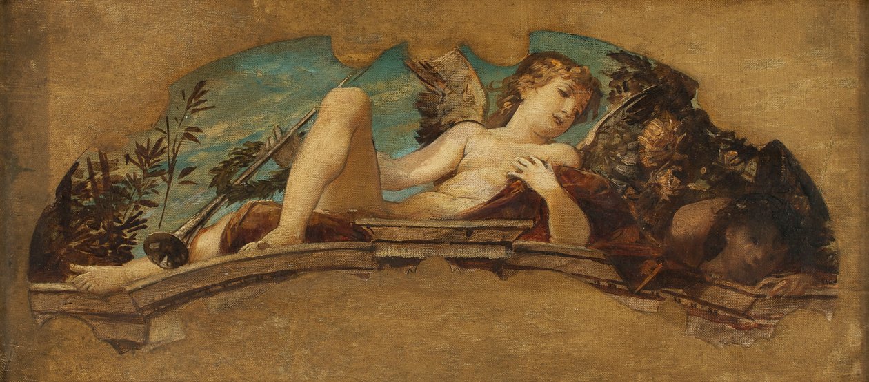 Lunetontwerp voor het Stadstheater van Rijeka door Ernst Klimt