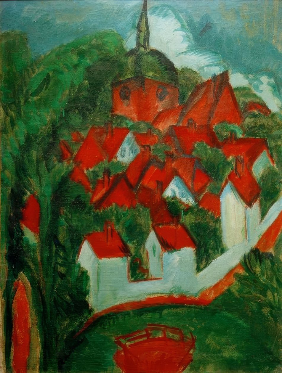Kasteel op Fehmarn door Ernst Ludwig Kirchner