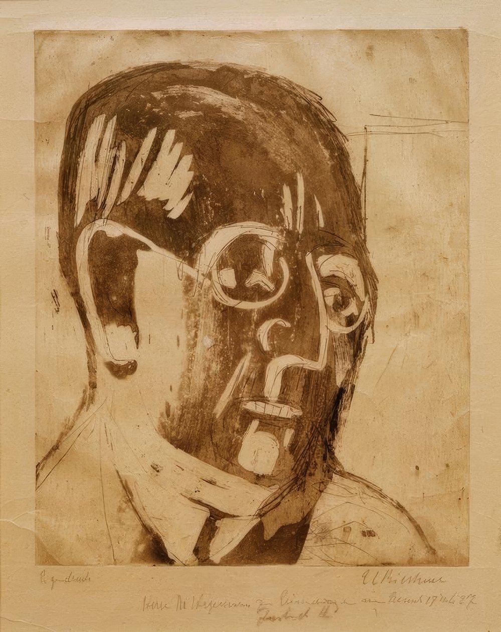 Dr. Hagemann door Ernst Ludwig Kirchner