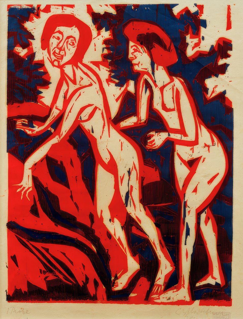 Badende door Ernst Ludwig Kirchner