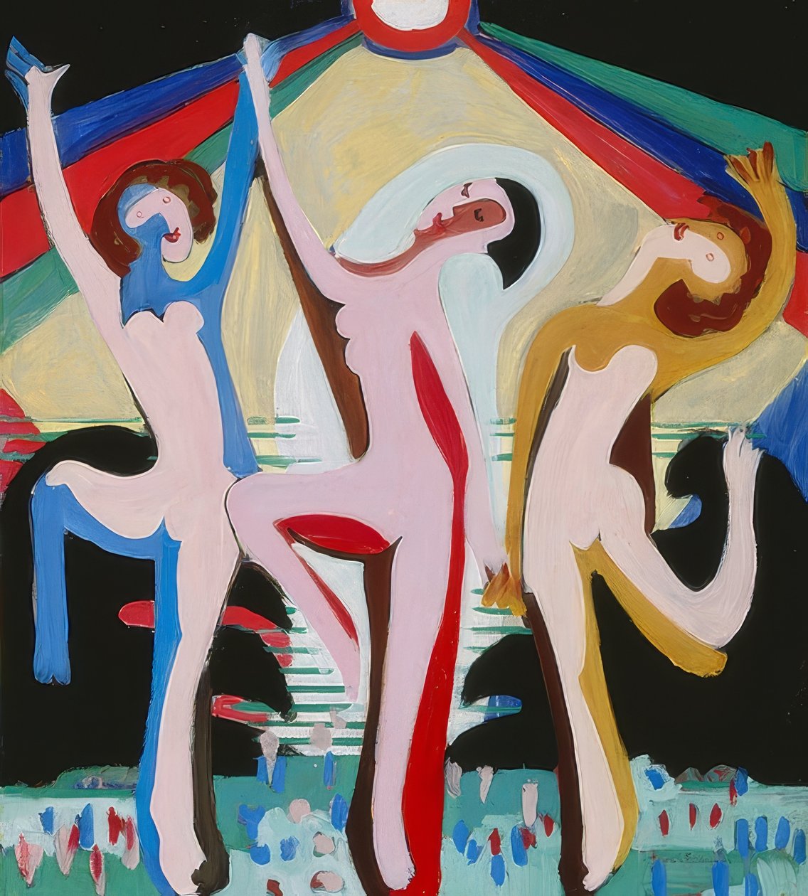 Kleuren dans door Ernst Ludwig Kirchner