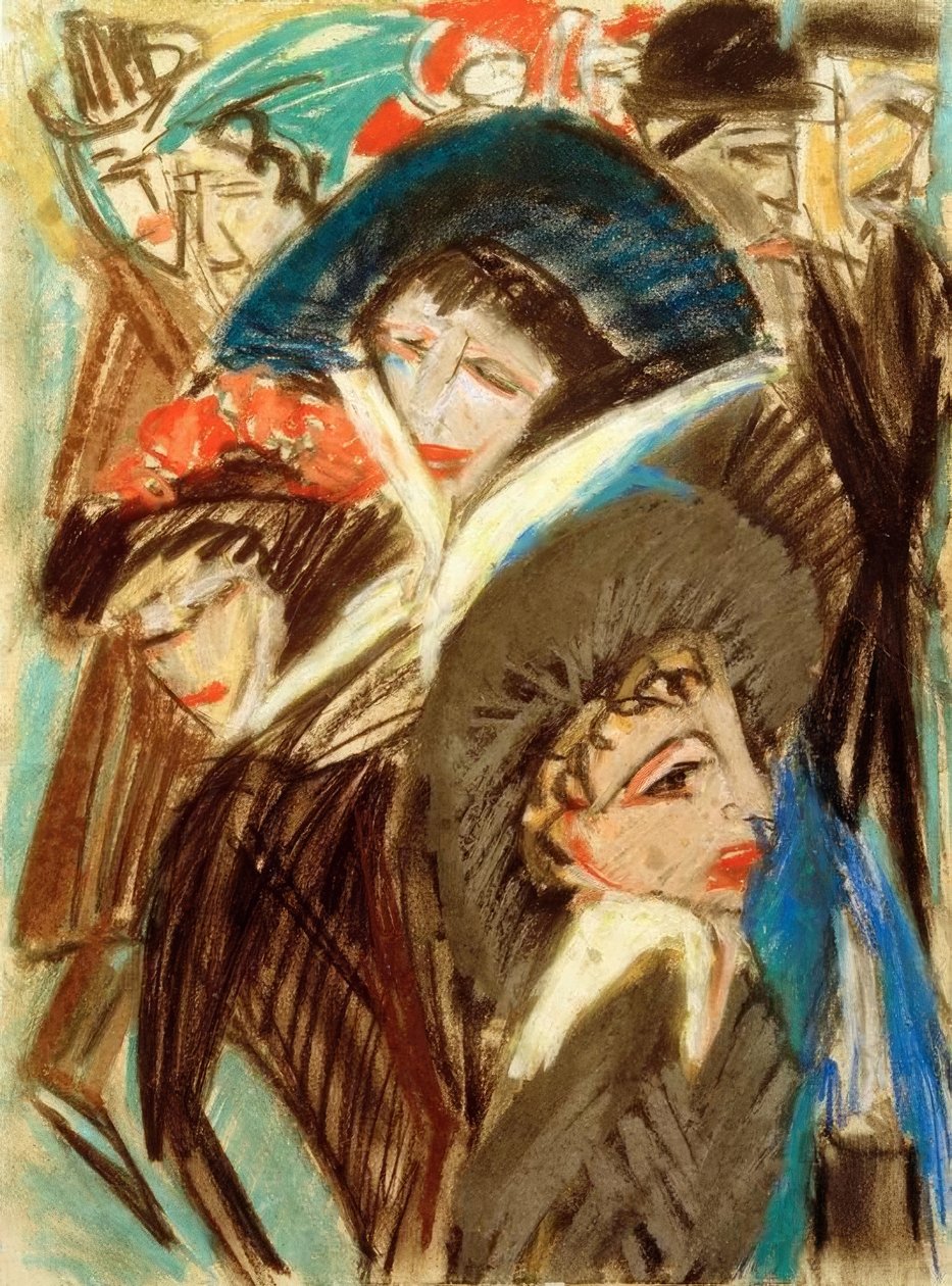 Vrouwen op straat door Ernst Ludwig Kirchner