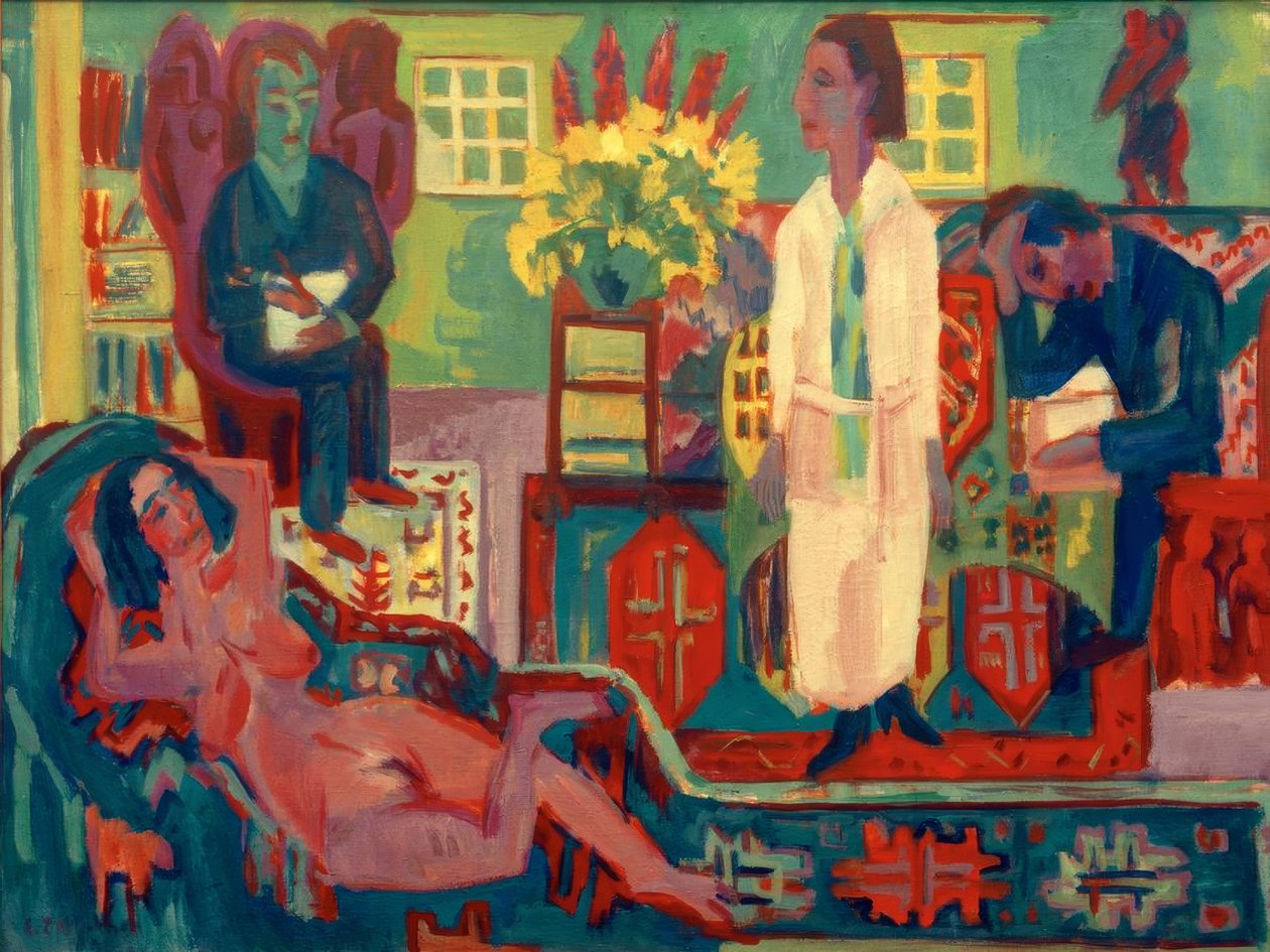 Moderne bohemien door Ernst Ludwig Kirchner