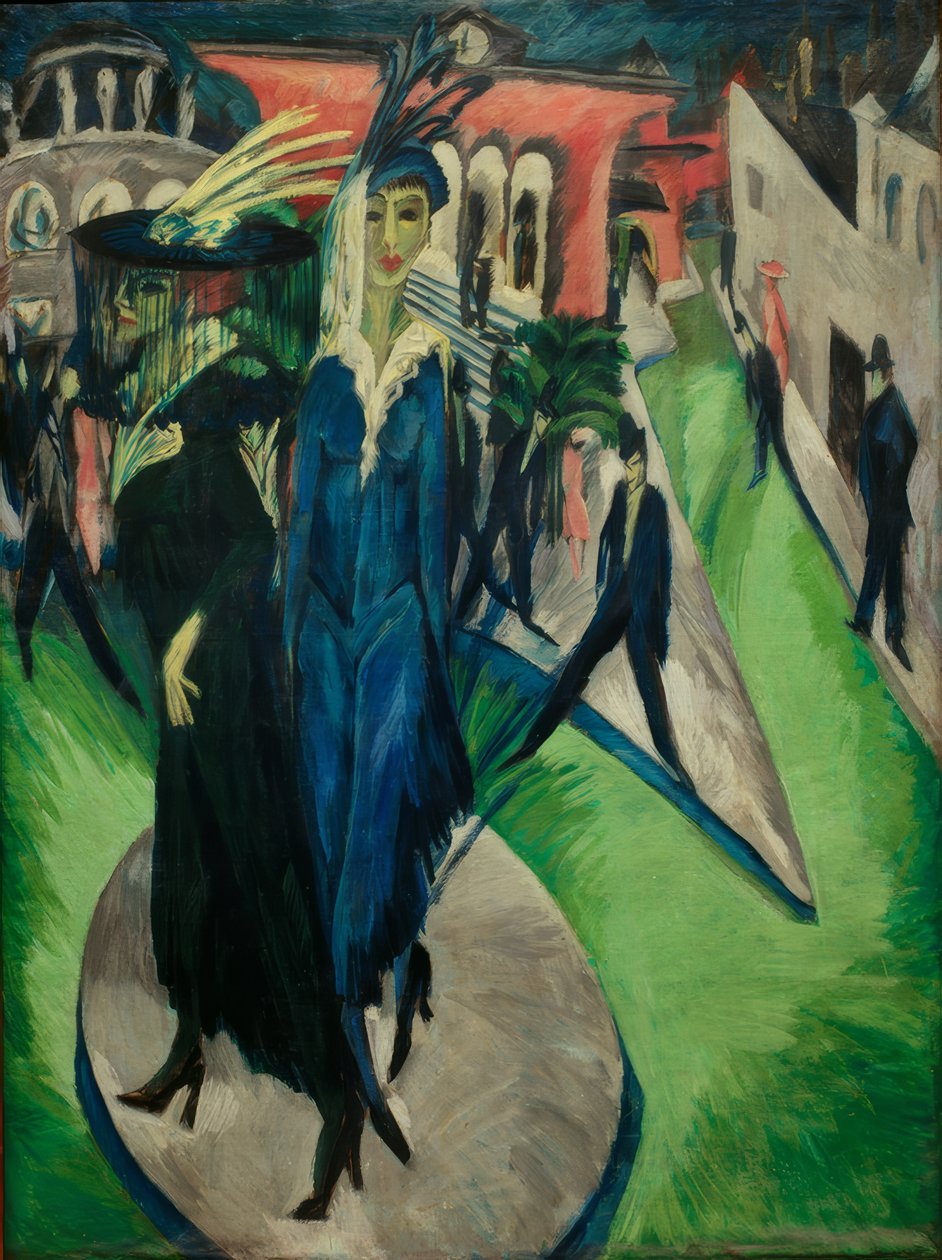 Potsdamer Platz door Ernst Ludwig Kirchner