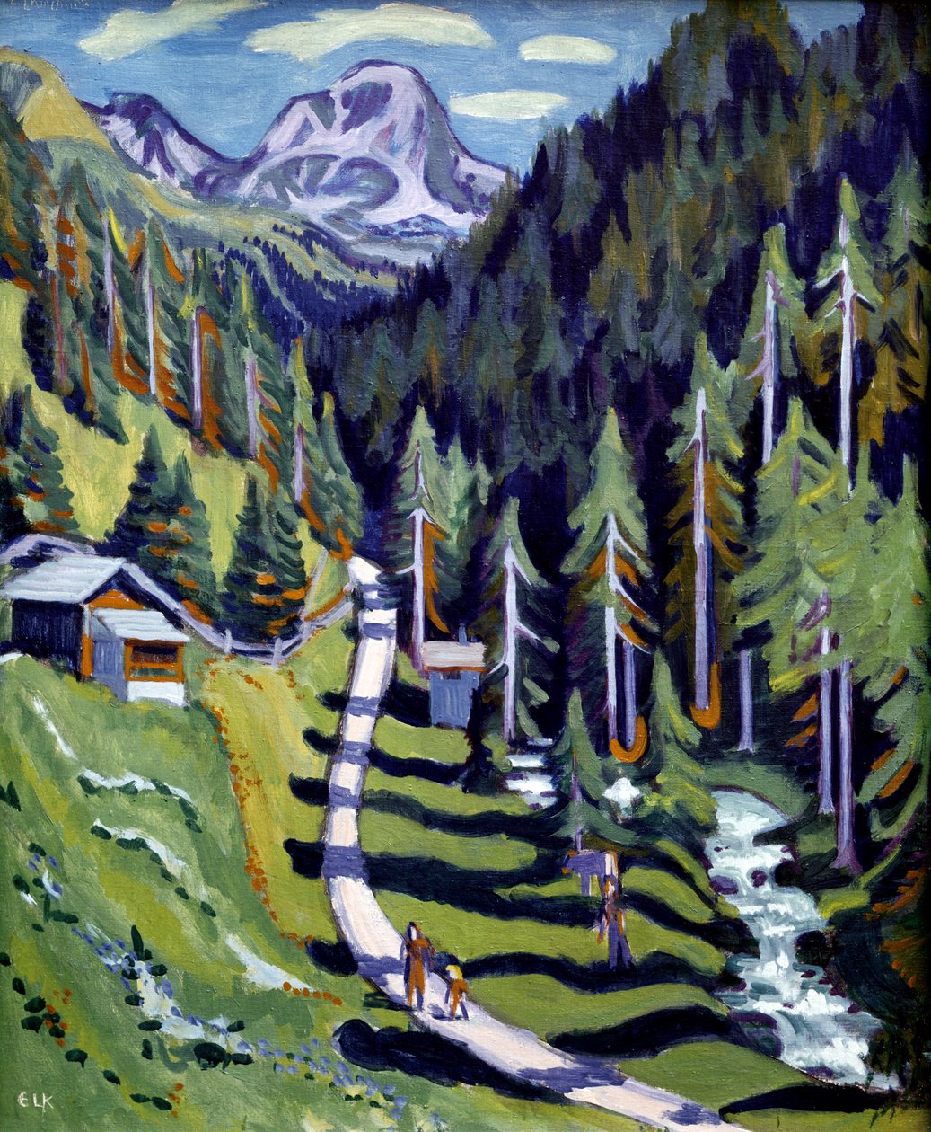 Sertigdal. 1937. (olieverf op doek) door Ernst Ludwig Kirchner