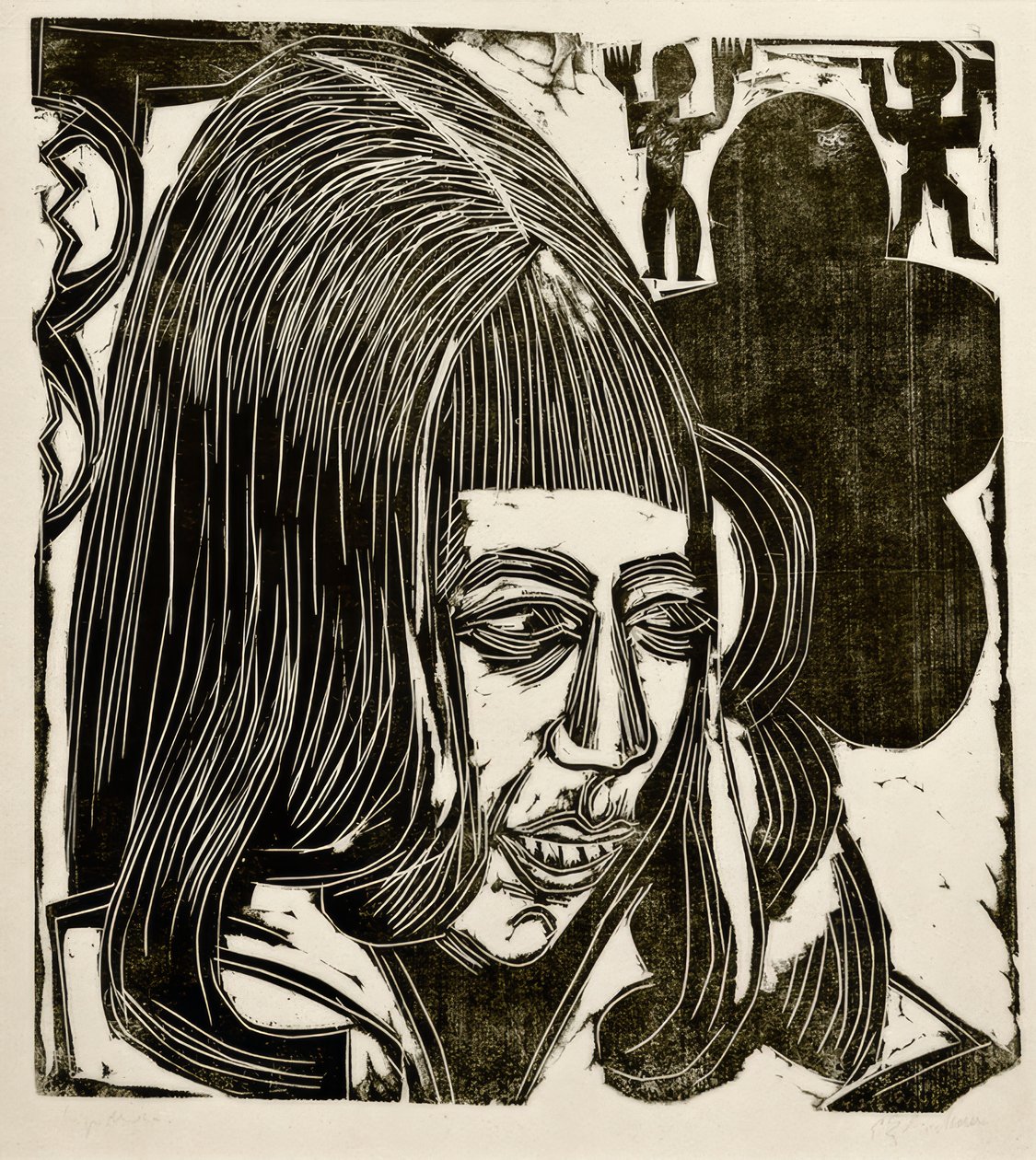 Dochter Sternheim door Ernst Ludwig Kirchner