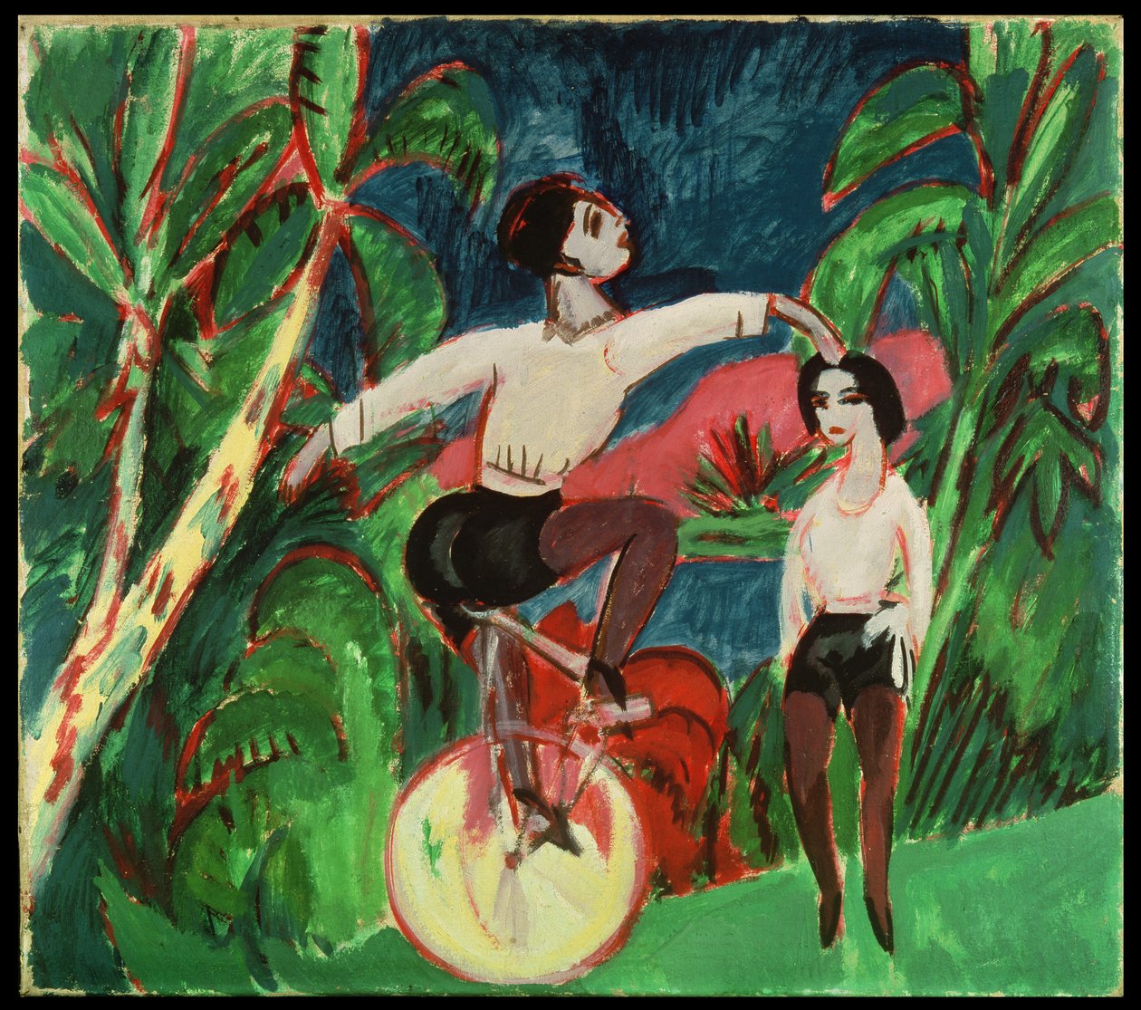 Eenwieler Rijder door Ernst Ludwig Kirchner