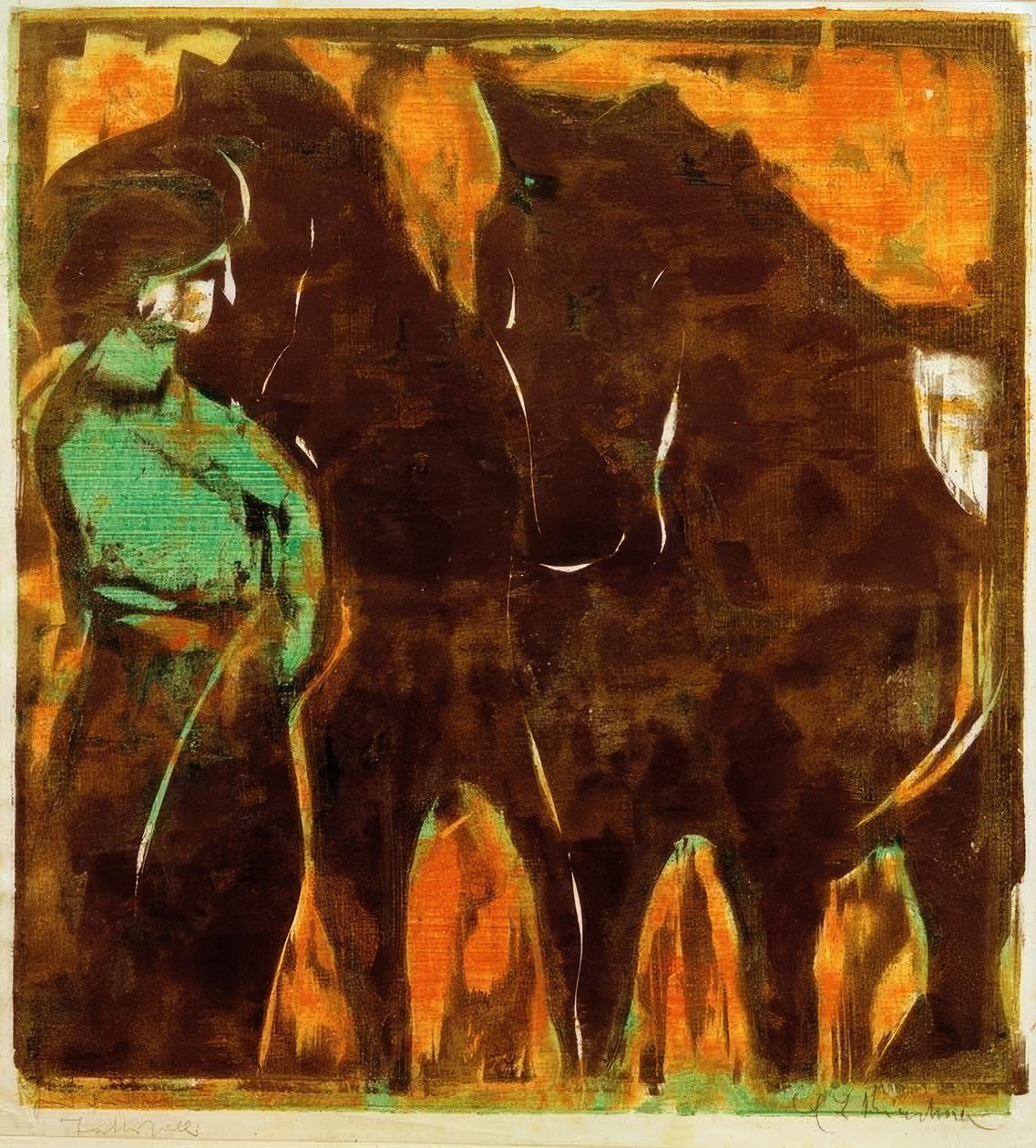 Circusbeeld door Ernst Ludwig Kirchner