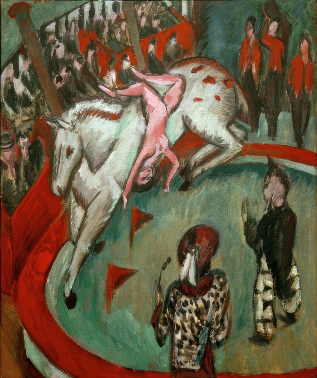 Circusamazone door Ernst Ludwig Kirchner