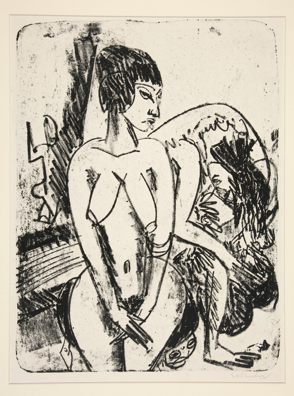 Zwei Frauen door Ernst Ludwig Kirchner