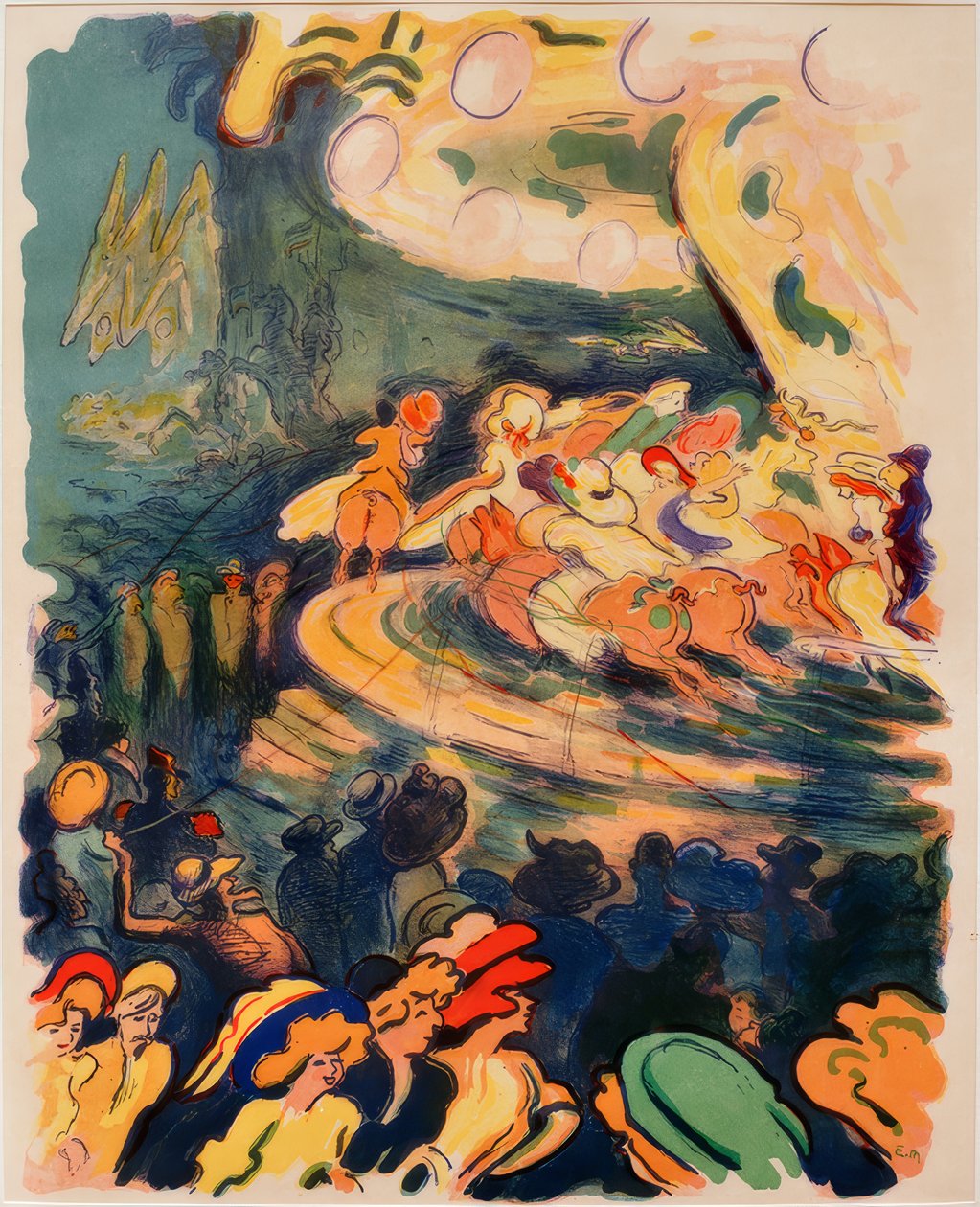 Carrousel in Parijs door Ernst Matthes